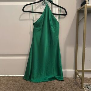 Green Silk Dress